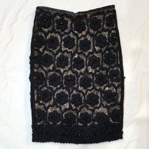 NWOT Catherine lace embroidered pencil skirt (U21)